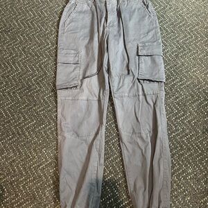 Women's Gray Cargo Pants